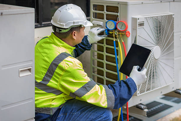 Professional Heat Pump Repair technician working in Cropseyville, NY